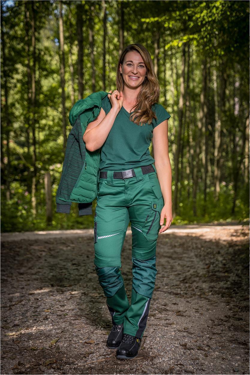 Damen-Hybridjacke CADHYJ01 Casual Line in Grün, Gr. 52 von Leibwächter