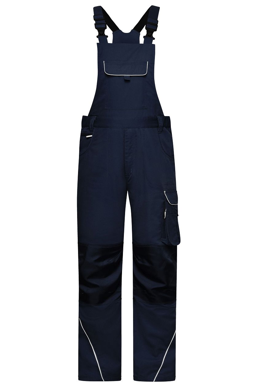 Workwear Pants with Bib - SOLID - "JN879" in Navy, Größe 62 - Daiber