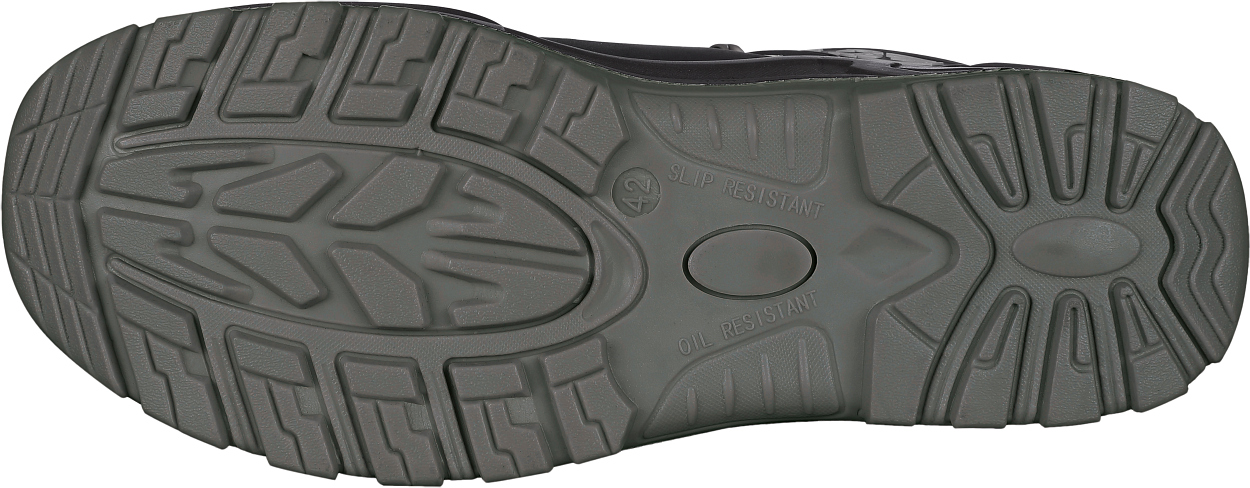 Halbschuh L3122 Leipzig in Schwarz/Grau, Gr. 48 von Leibwächter