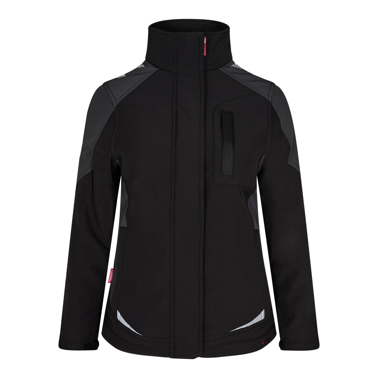 ENGEL Galaxy Damen Softshelljacke in Schwarz/Anthrazit Grau, Größe XS