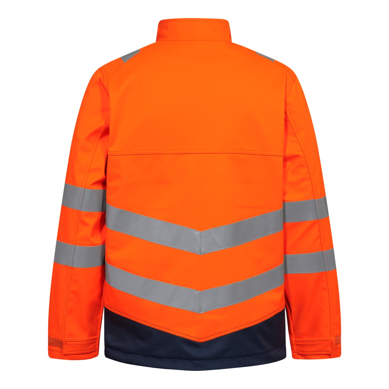 ENGEL Safety+ Softshelljacke in Orange/Blue ink, Größe XS
