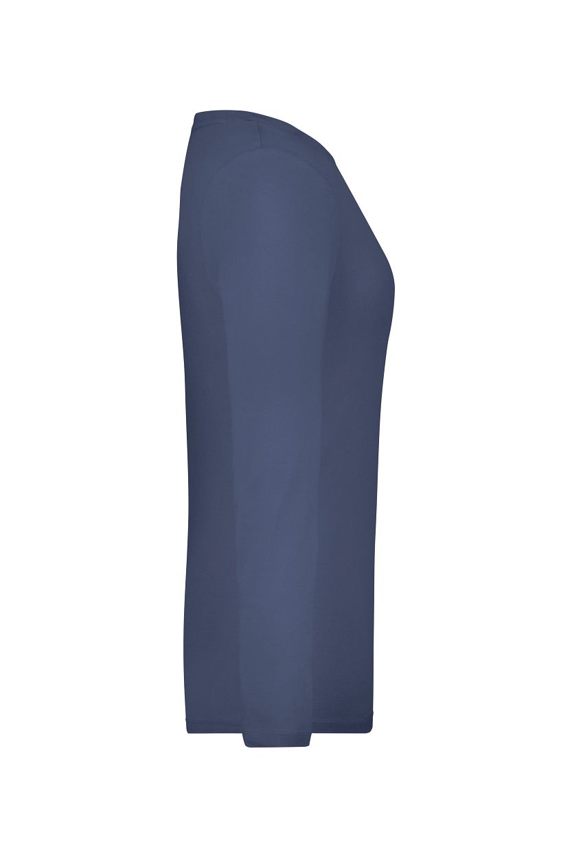 Ladies' Stretch Shirt Long-Sleeved "JN927" in Navy, Größe 2XL - Daiber
