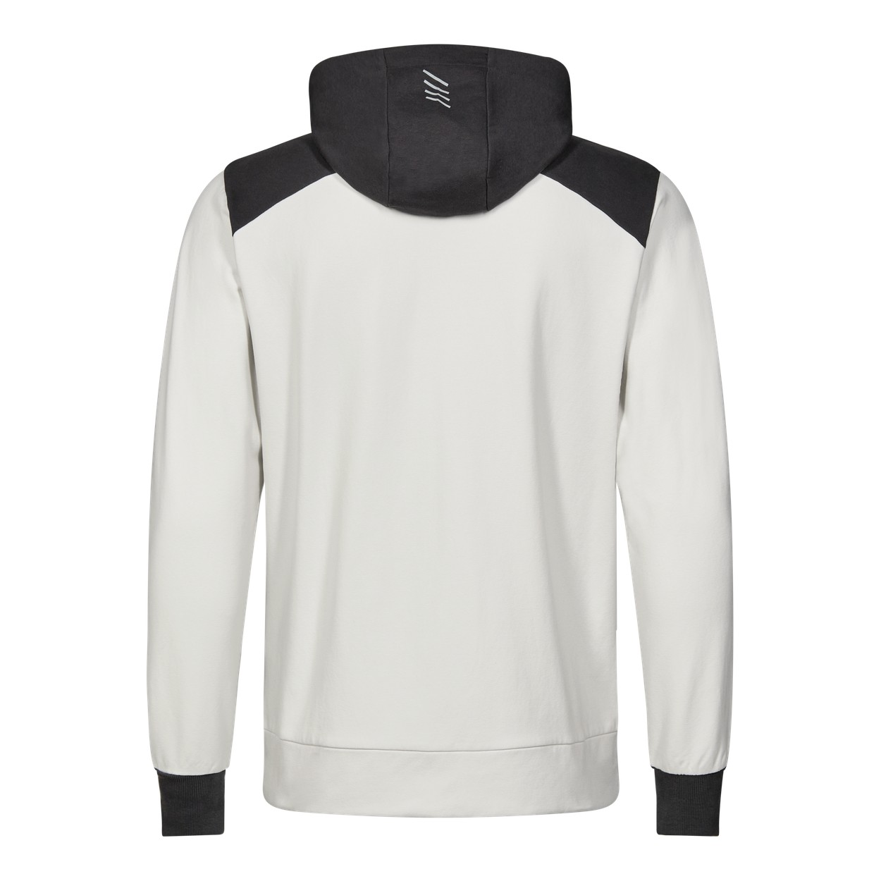 ENGEL Entire sweatcardigan mit kapuze in Bone White / Anthracite Grey, Größe XS