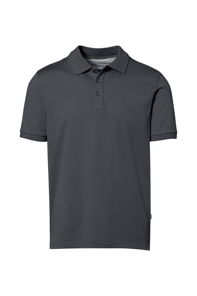 HAKRO 814 COTTON TEC® Poloshirt in karbongrau, Größe 6XL