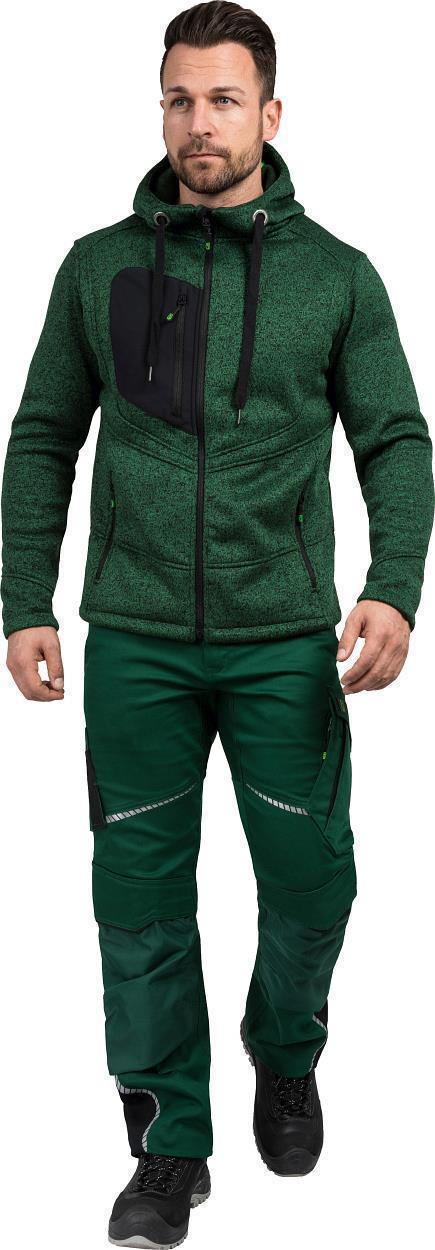 Strickjacke Casual Line Unisex Grün CASTJ, Gr. 2XL von Leibwächter