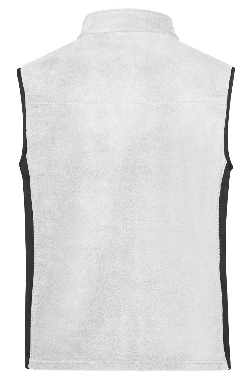 Workwear Fleece Vest - STRONG - "JN856" in White/Carbon, Größe 6XL - Daiber