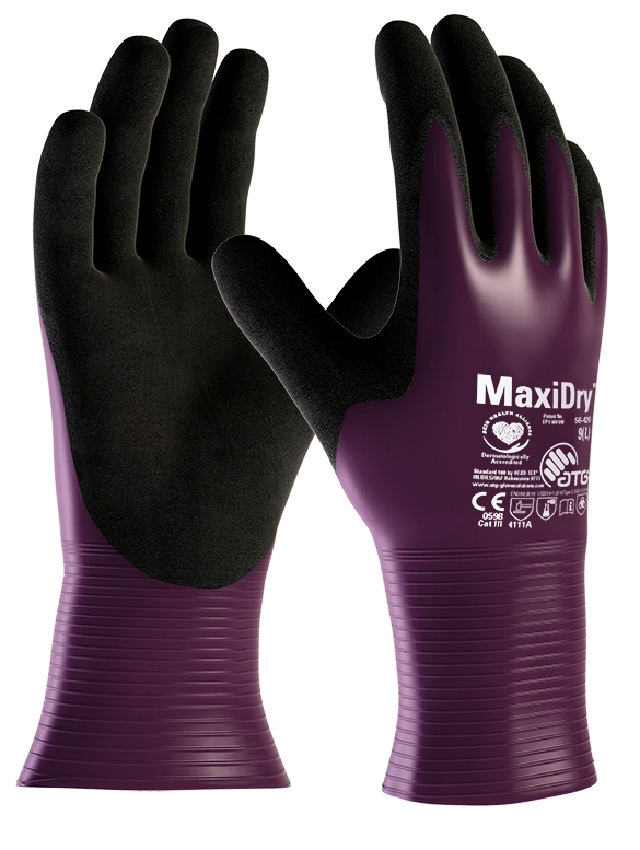 MaxiDry®  Nylon-Strickhandschuhe (56-426) in Lila, Größe 9