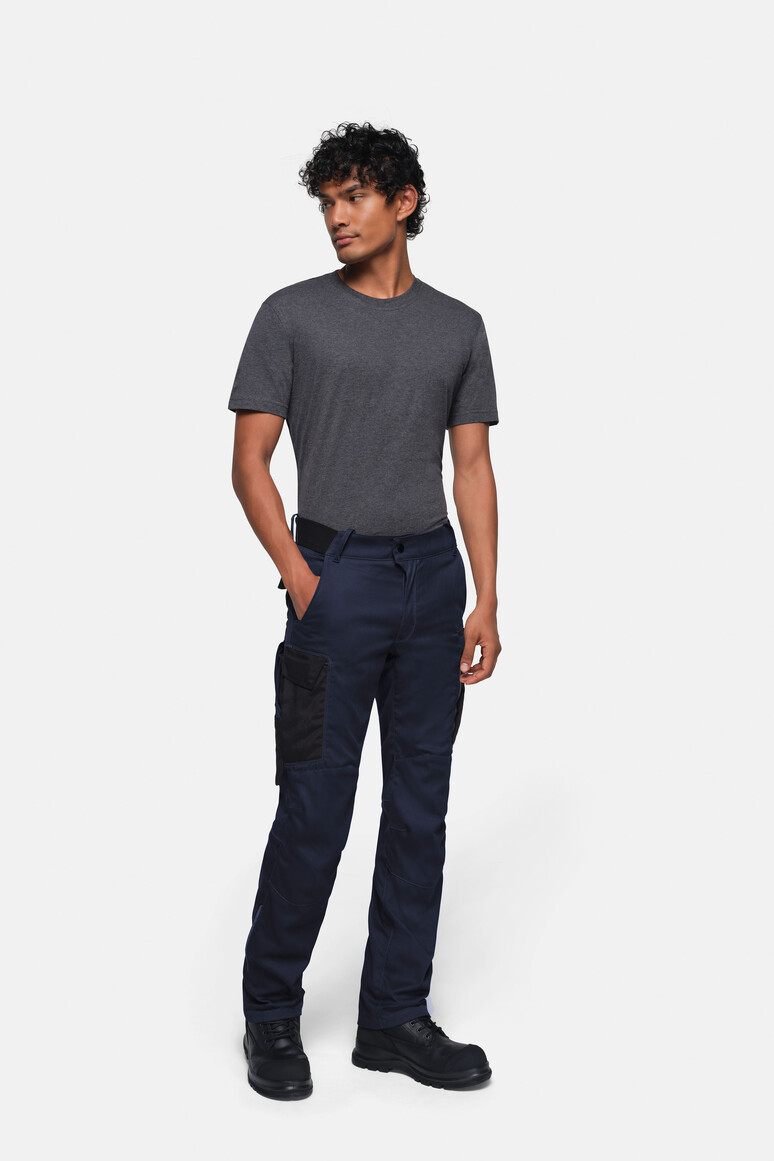 HAKRO 715 WORKER-PERFORMANCEHOSE X-STRETCH ECO in Tinte, Größe 3XL