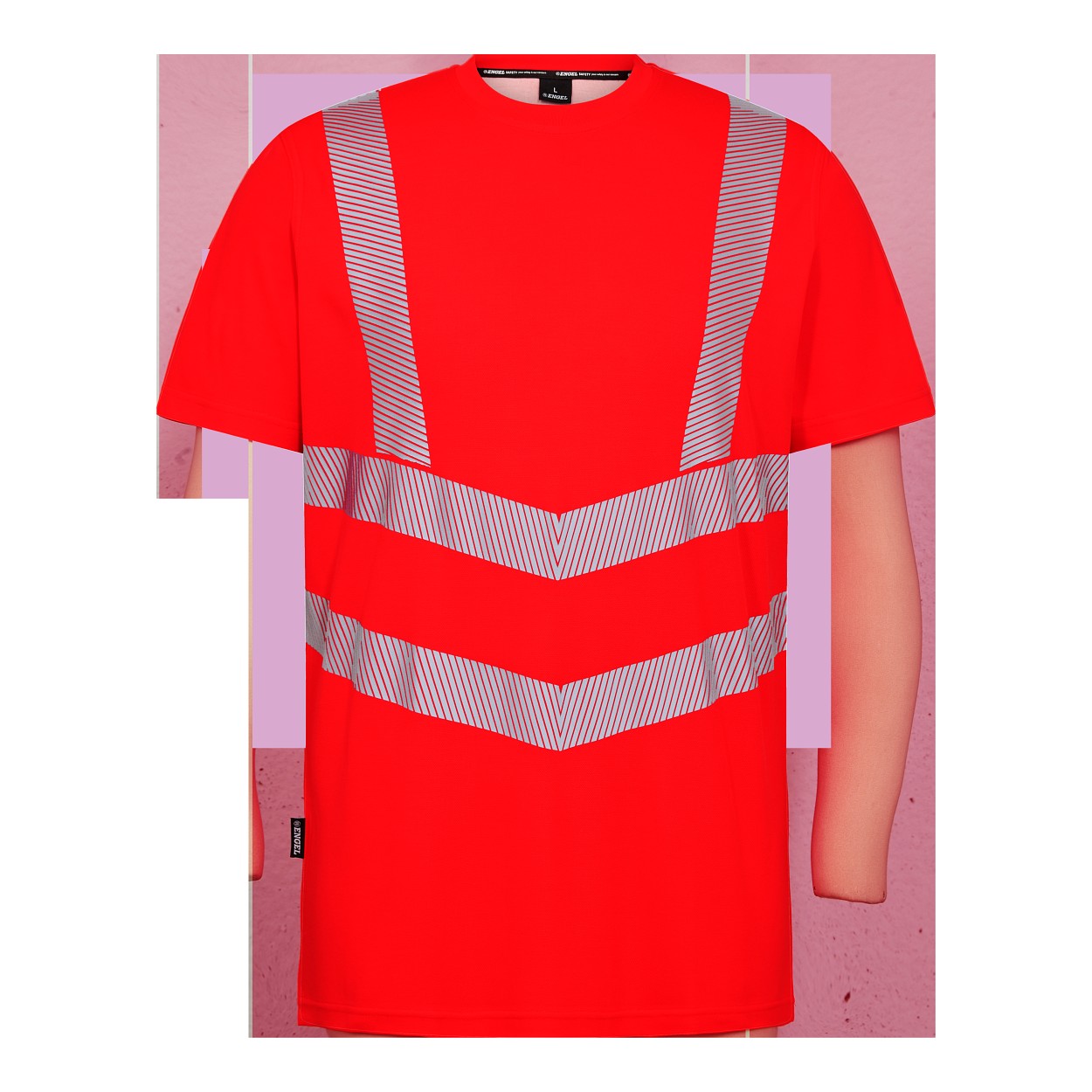 ENGEL Safety T-Shirt in Rot, Größe XS