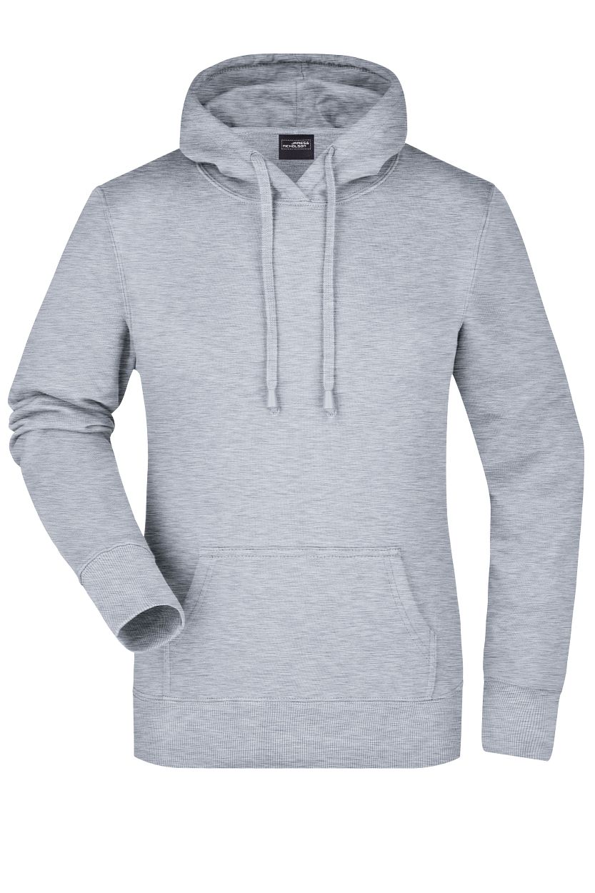 Ladies' Hooded Sweat "JN051" in Grey-Heather, Größe 2XL - Daiber