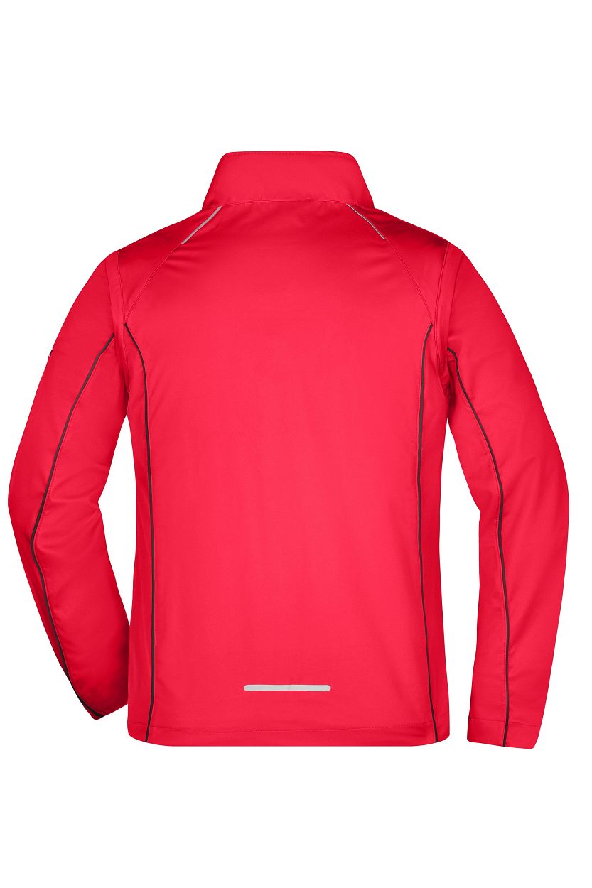Men's Zip-Off Softshell Jacket "JN1122" in Red/Black, Größe 3XL - Daiber
