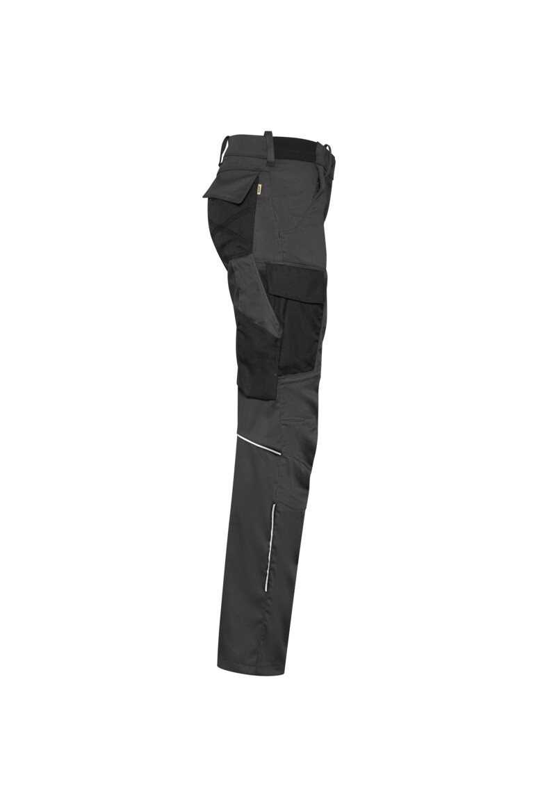 HAKRO 714 DAMEN WORKER-PERFORMANCEHOSE X-STRETCH ECO in Karbongrau, Größe 3XL