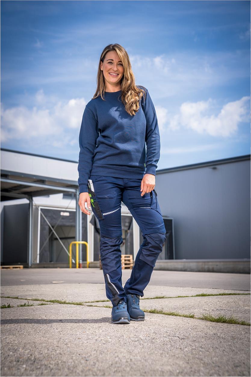 Damen-Bundhose Flex Line Marine/Schwarz FLXDH, Gr. 52 von Leibwächter