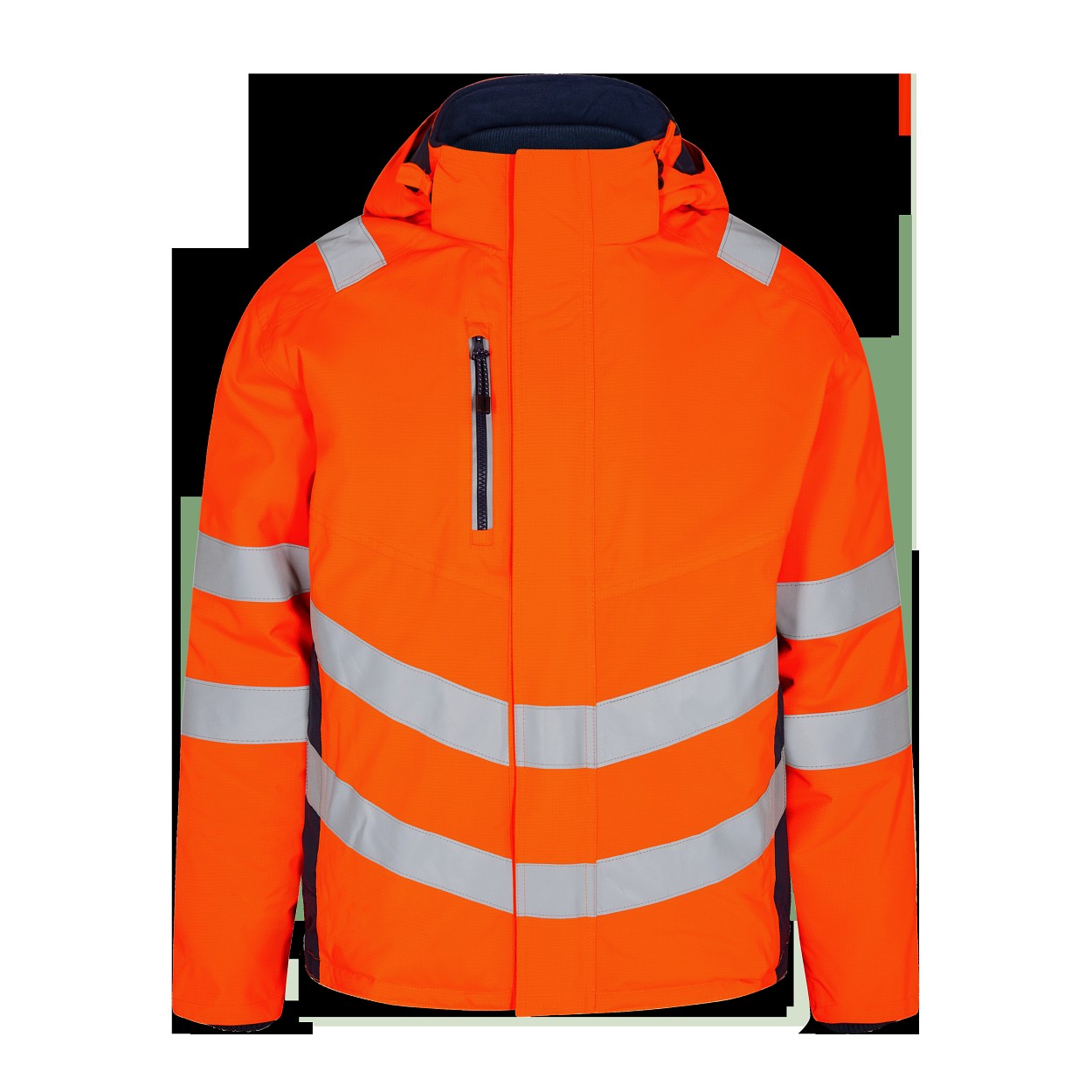 ENGEL Safety Winterjacke in Orange/Blue ink, Größe XS