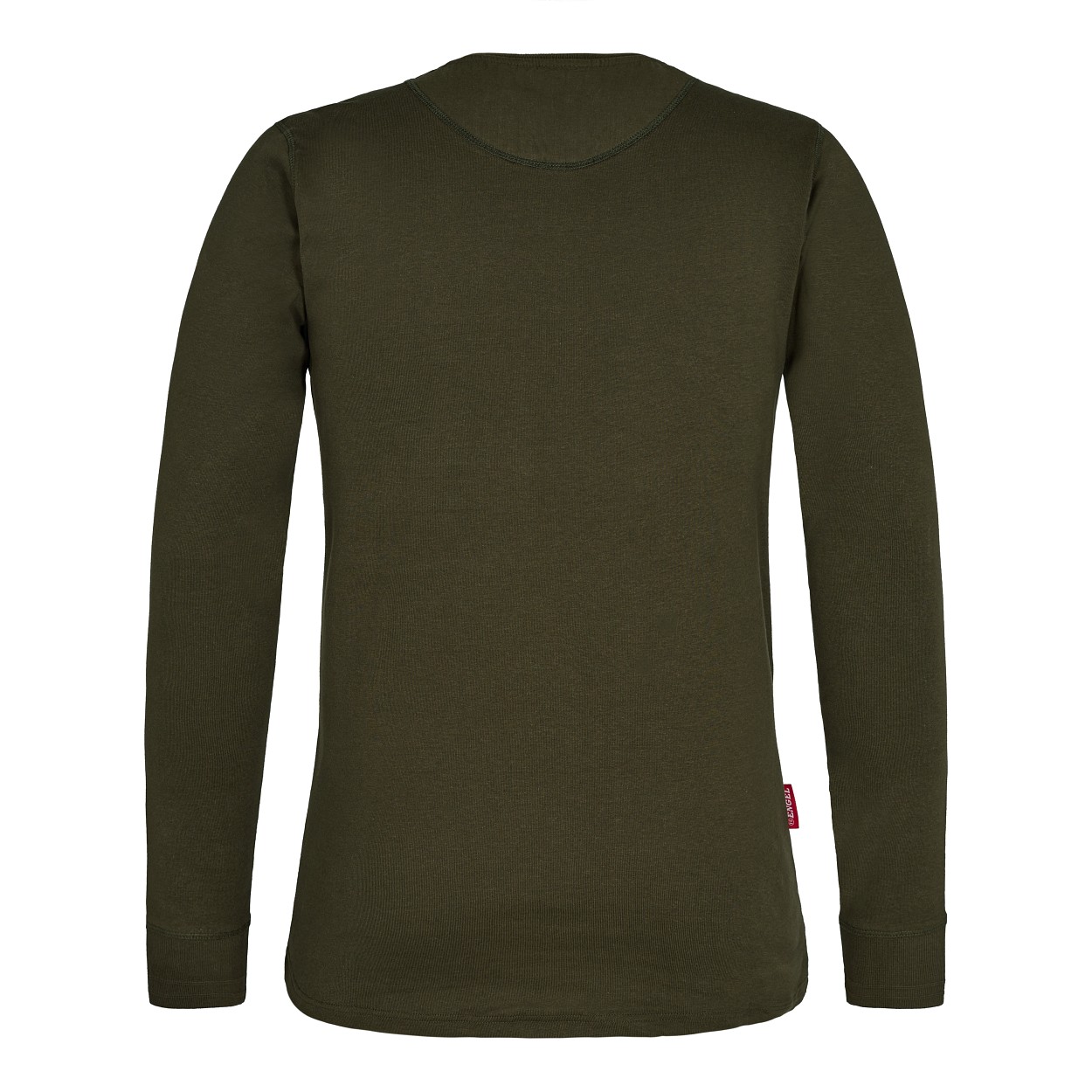 ENGEL Extend Grandad langarm-Shirt in Forest Green, Größe XS