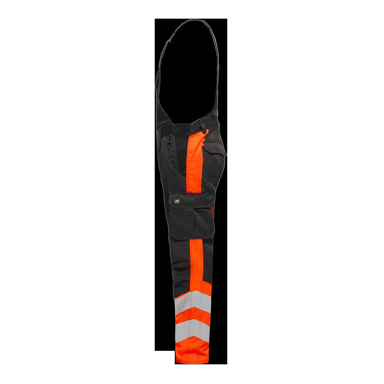ENGEL Safety Light Latzhose in Anthrazit Grau/Orange, Größe 106