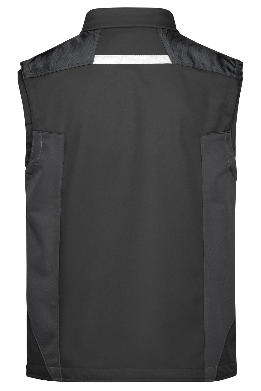 Workwear Softshell Vest - STRONG - "JN845" in Black/Black, Größe 6XL - Daiber