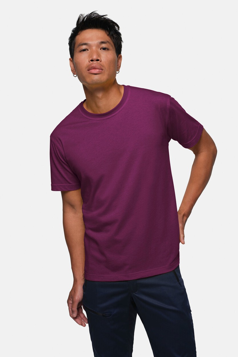 HAKRO 281 T-Shirt MIKRALINAR® in Aubergine, Größe 6XL