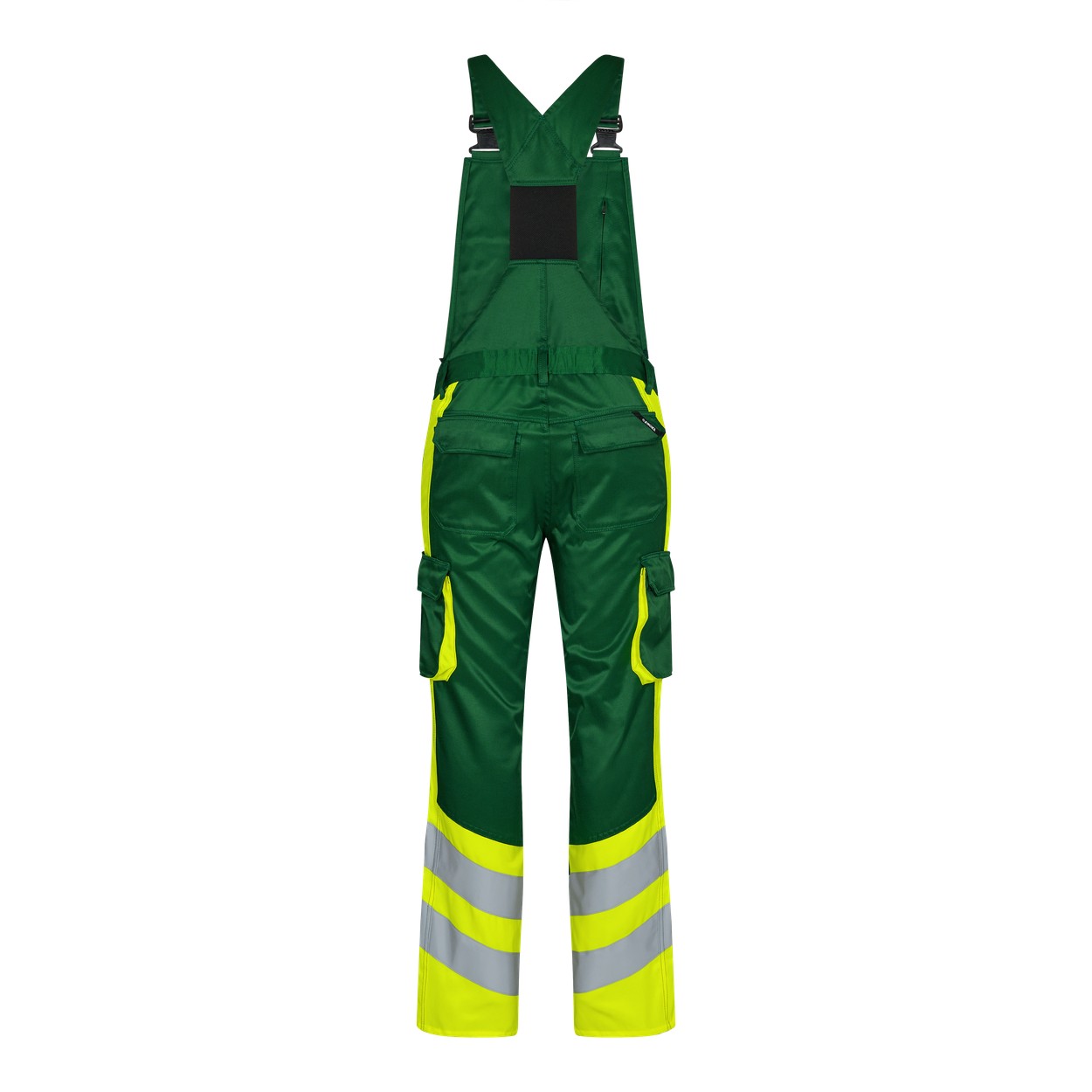ENGEL Safety Light Latzhose in Green/Hivis yellow, Größe 106