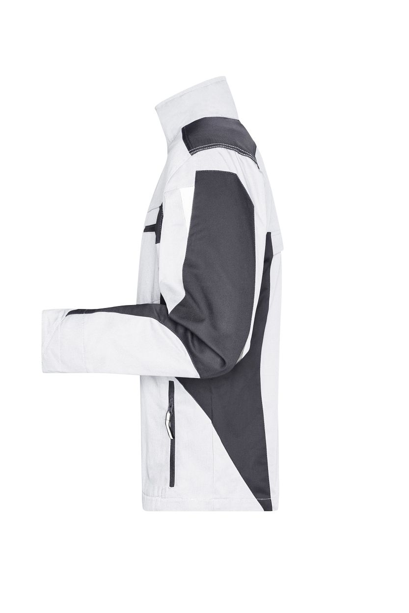 Workwear Jacket - STRONG - "JN821" in White/Carbon, Größe 6XL - Daiber