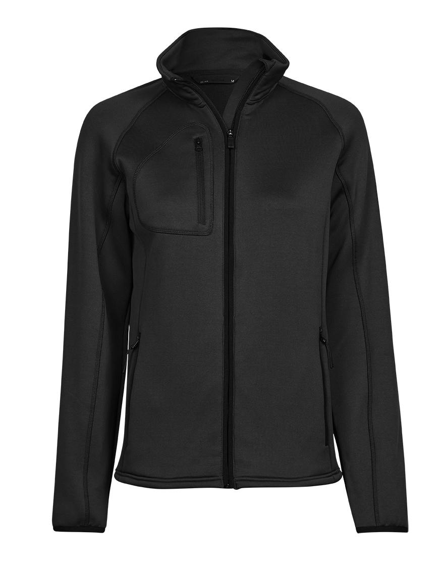 Women´s Stretch Fleece Jacket in Black, Größe XL von Tee Jays