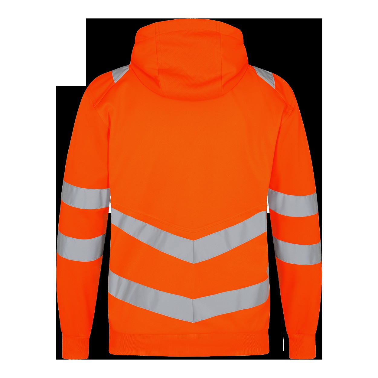 ENGEL Safety Sweatcardigan in Orange/Anthrazit Grau, Größe XS