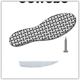 Sandale L7211 Athen in Schwarz/Grau, Gr. 47 von Leibwächter