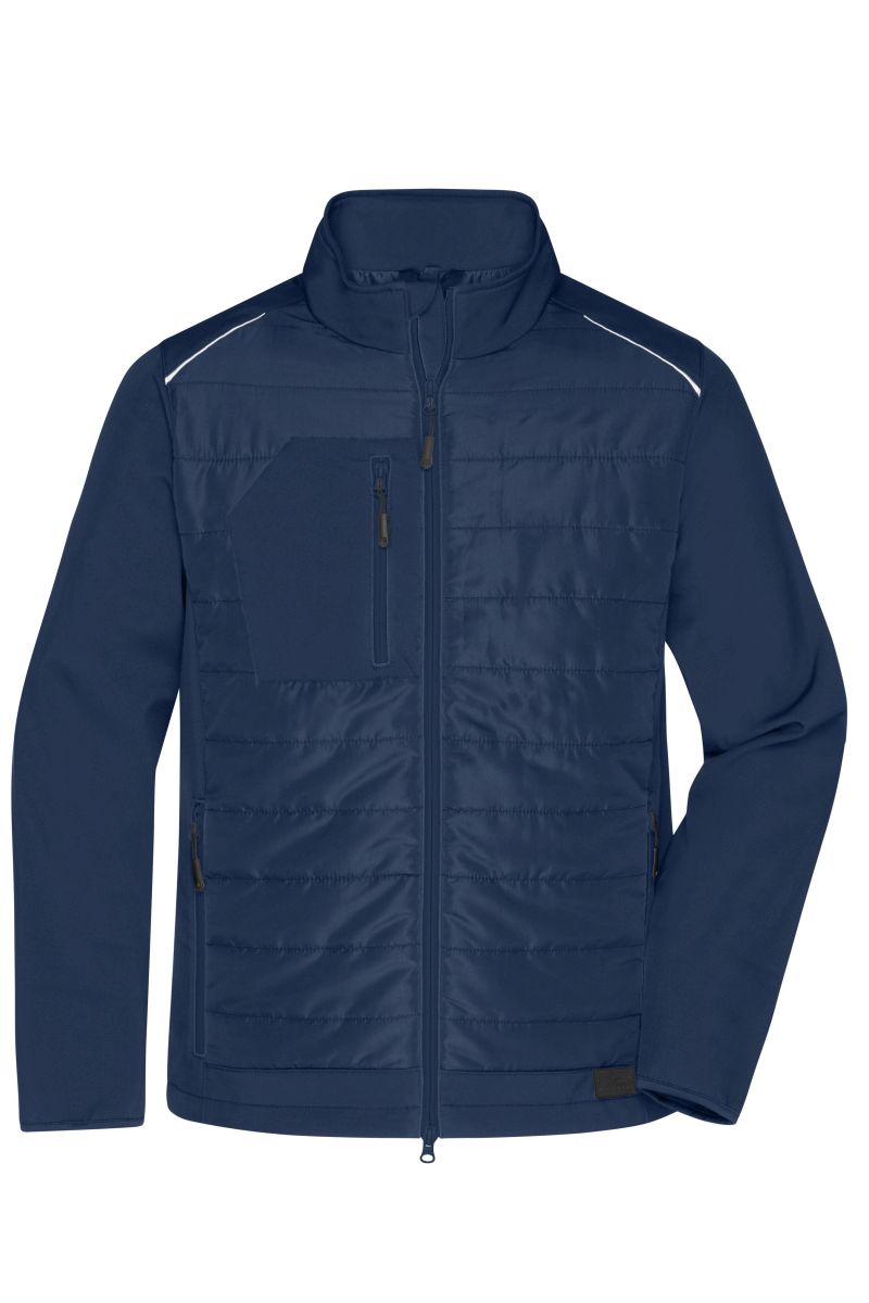 JN1820 Herren Hybrid Jacke in Navy / Navy, Größe 4XL von James & Nicholson