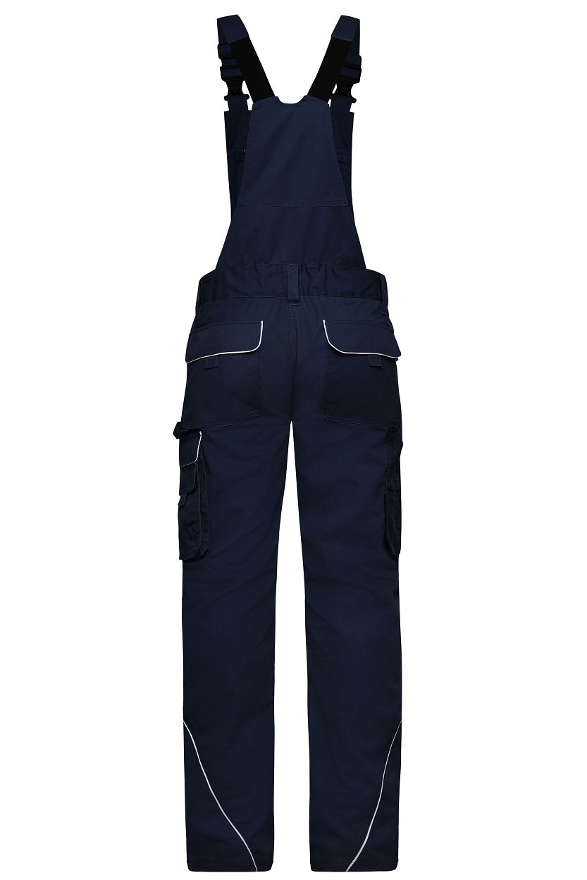 Workwear Pants with Bib - SOLID - "JN879" in Navy, Größe 62 - Daiber