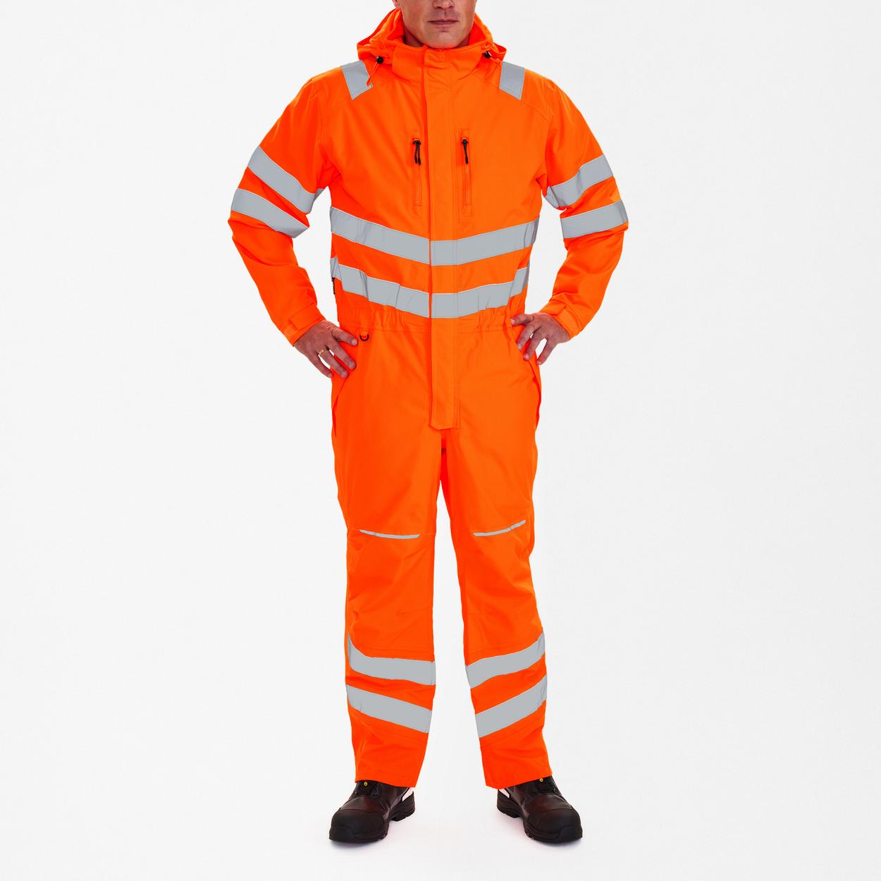 ENGEL Safety Winteroverall in Hi-vis Orange, Größe XS