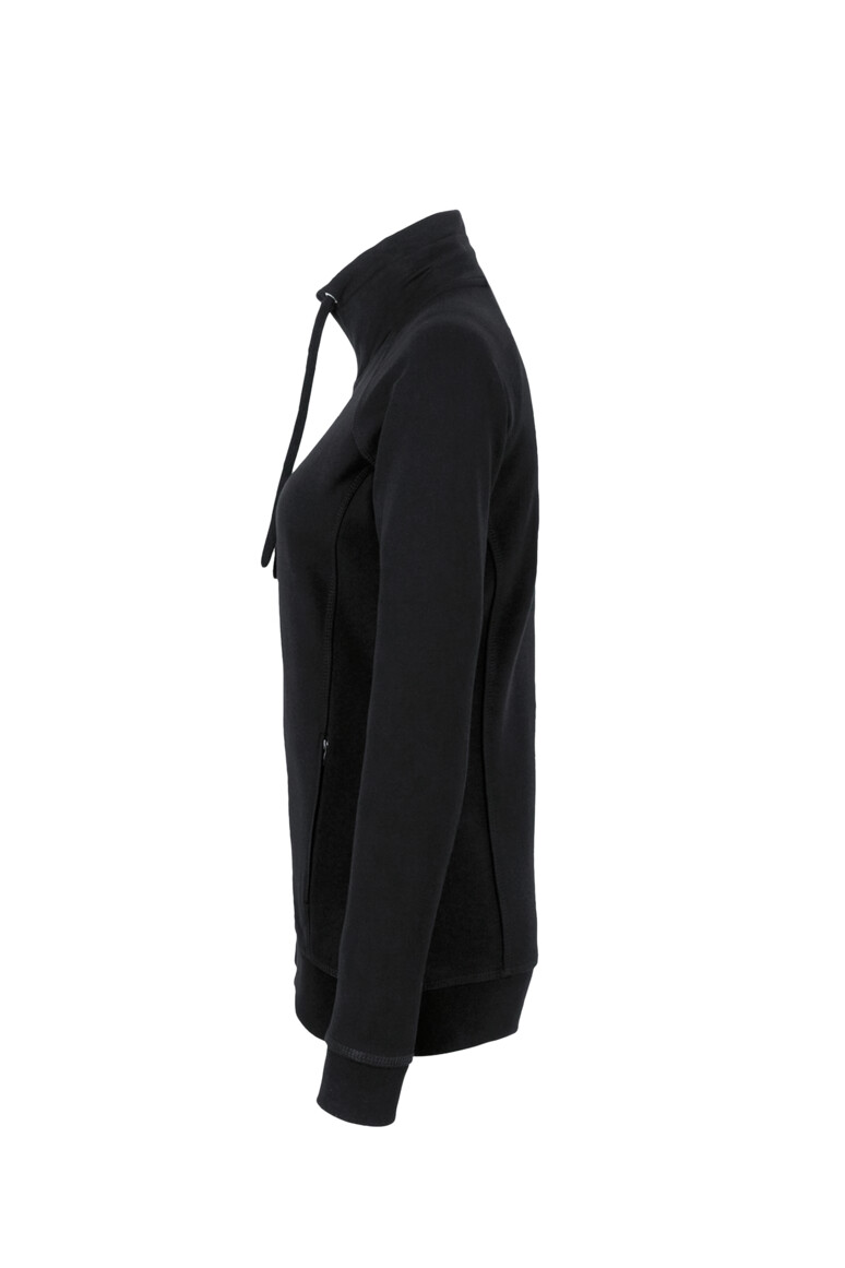 HAKRO 406 Damen Sweatjacke College in Schwarz, Größe 3XL