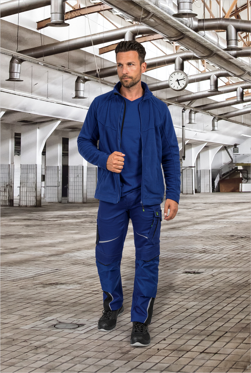 Bundhose Flex Line in Kornblau-Schwarz, Gr. 98 von Leibwächter