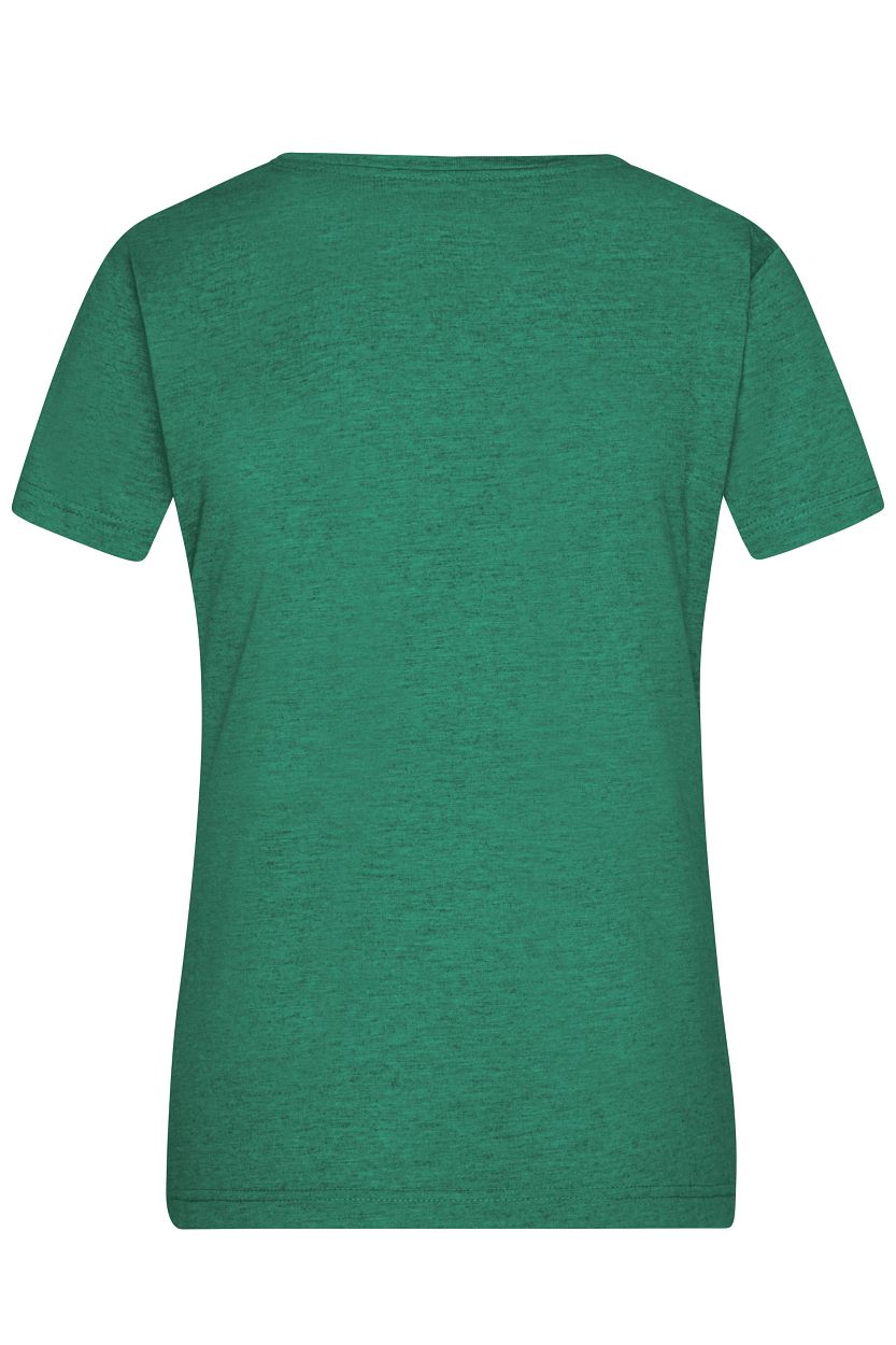 Ladies' Heather T-Shirt "JN973" in Green-Melange, Größe 2XL - Daiber