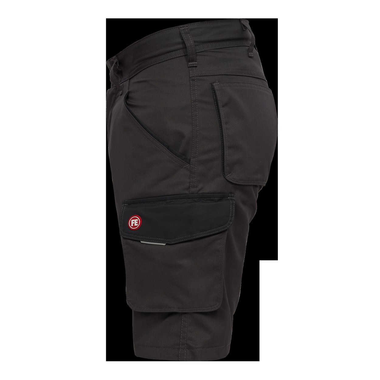 ENGEL Galaxy Light Arbeitsshorts in Anthrazitgrau/Schwarz, Größe 54