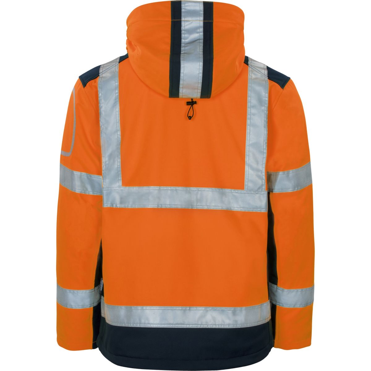 Winter-Softshelljacke Kontrast leuchtorange-marine von Vizwell