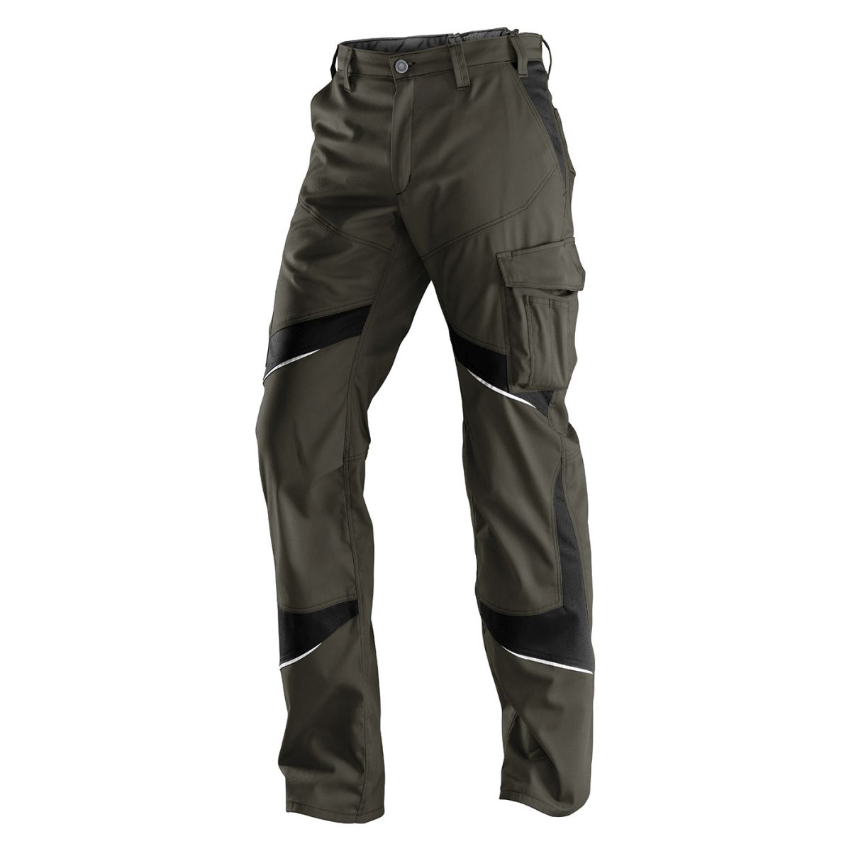KÜBLER ACTIVIQ Damenhose in Oliv / Schwarz, Größe 54
