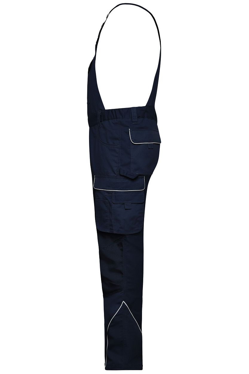 Workwear Pants with Bib - SOLID - "JN879" in Navy, Größe 62 - Daiber