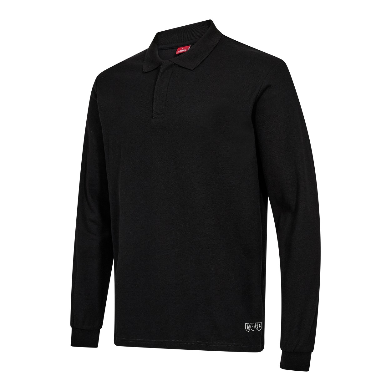 ENGEL Safety+ Poloshirt in Schwarz, Größe XS