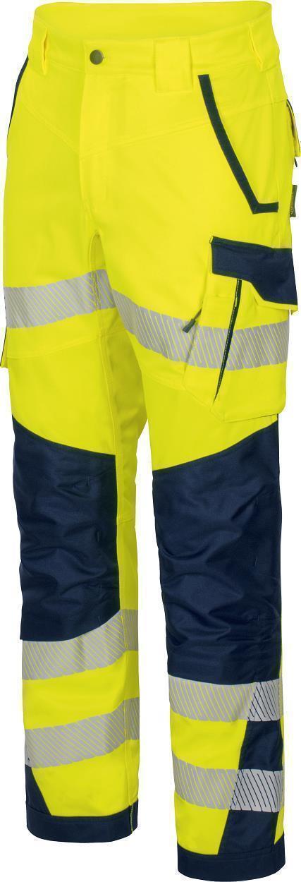 Bundhose Flex-HiVis leuchtgelb-marine in Gr. 98 von Vizwell