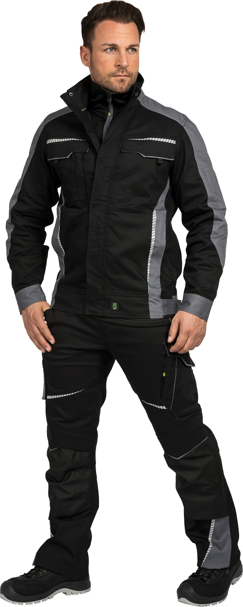 Bundjacke Flex Line Schwarz/Grau FLEXJ, Gr. 2XL von Leibwächter