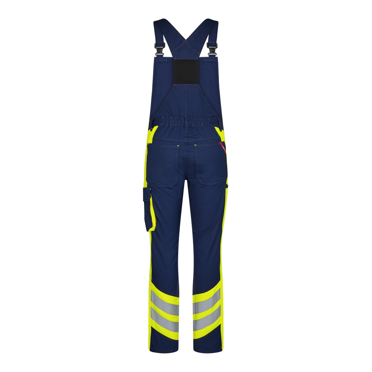 ENGEL Cargo Latzhose in Blue Ink/Gelb, Größe 106