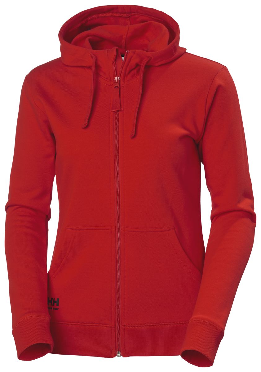 Damen Zip-Hoodie Classic in Black, Größe M von Helly Hansen Workwear