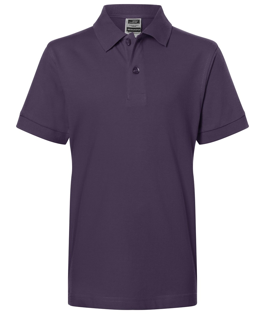 Classic Polo Junior "JN070K" in Aubergine, Größe 2XL - Daiber