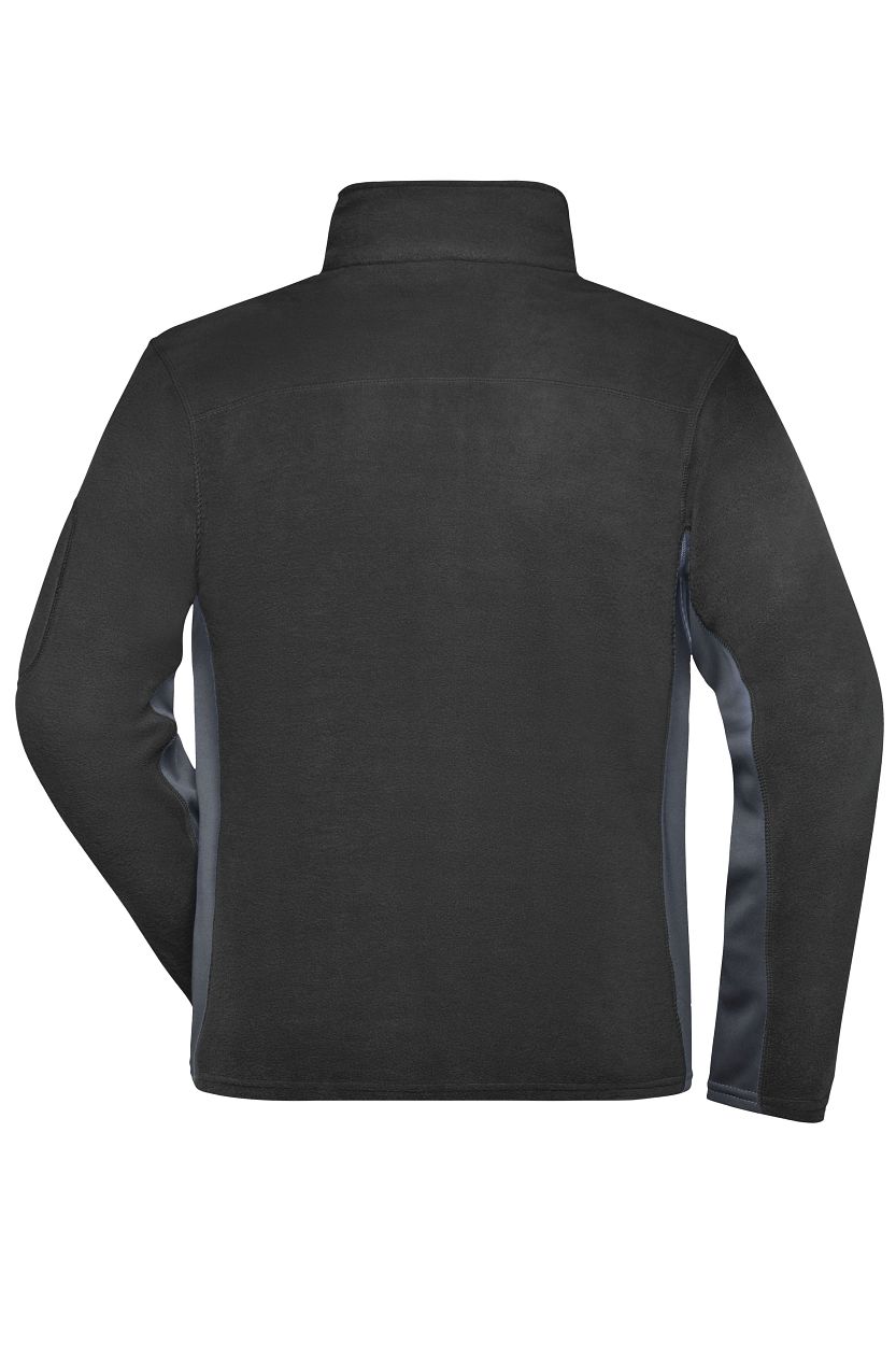 Men's Workwear Fleece Jacket - STRONG - "JN842" in Black/Carbon, Größe 6XL - Daiber
