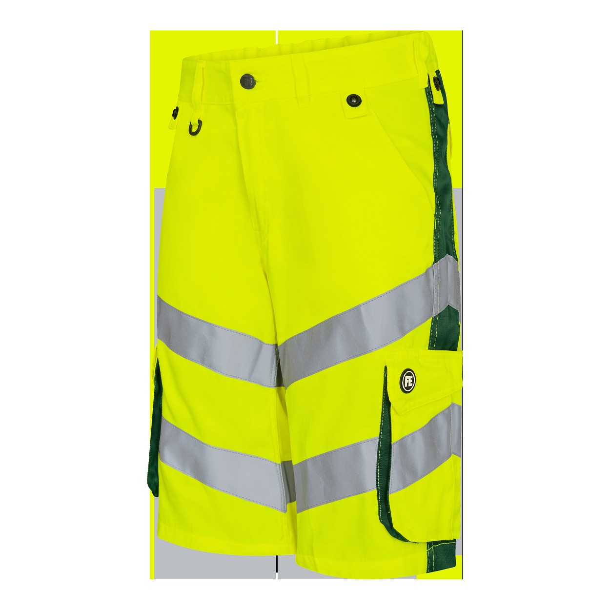ENGEL Safety Light Arbeitsshorts in Gelb/Grün, Größe 54