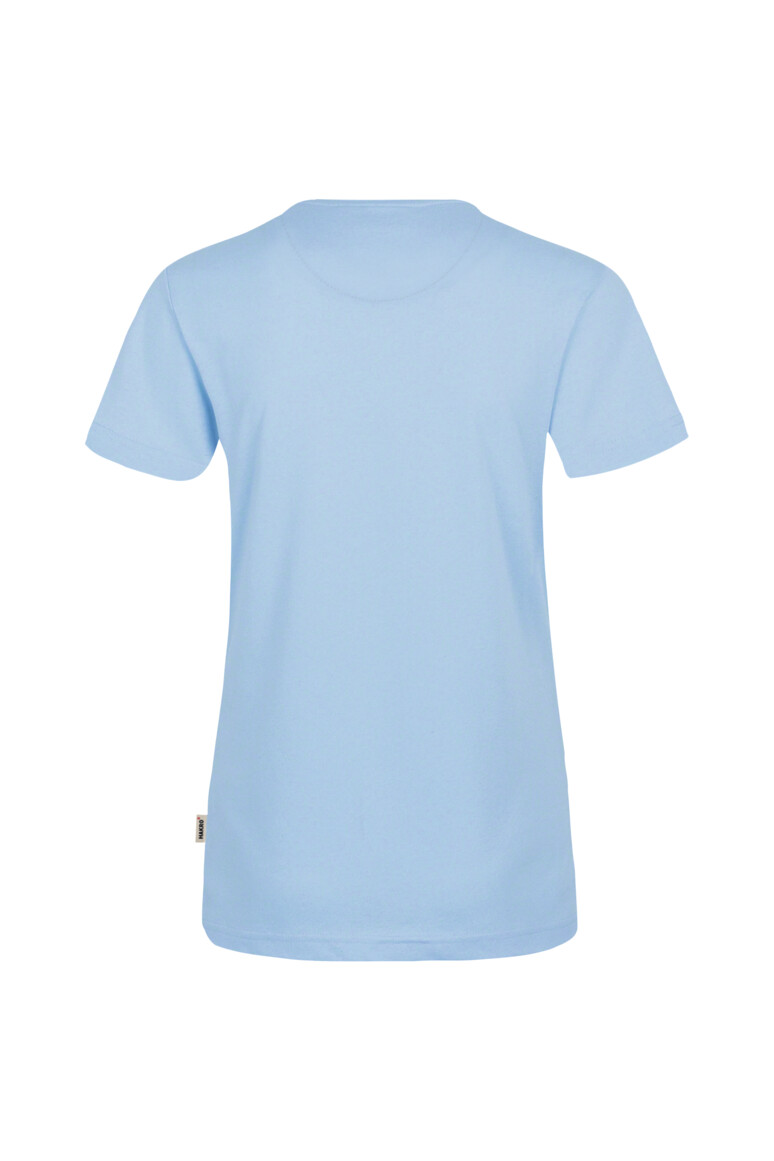 HAKRO 181 Damen V-Shirt MIKRALINAR® in Eisblau, Größe 6XL
