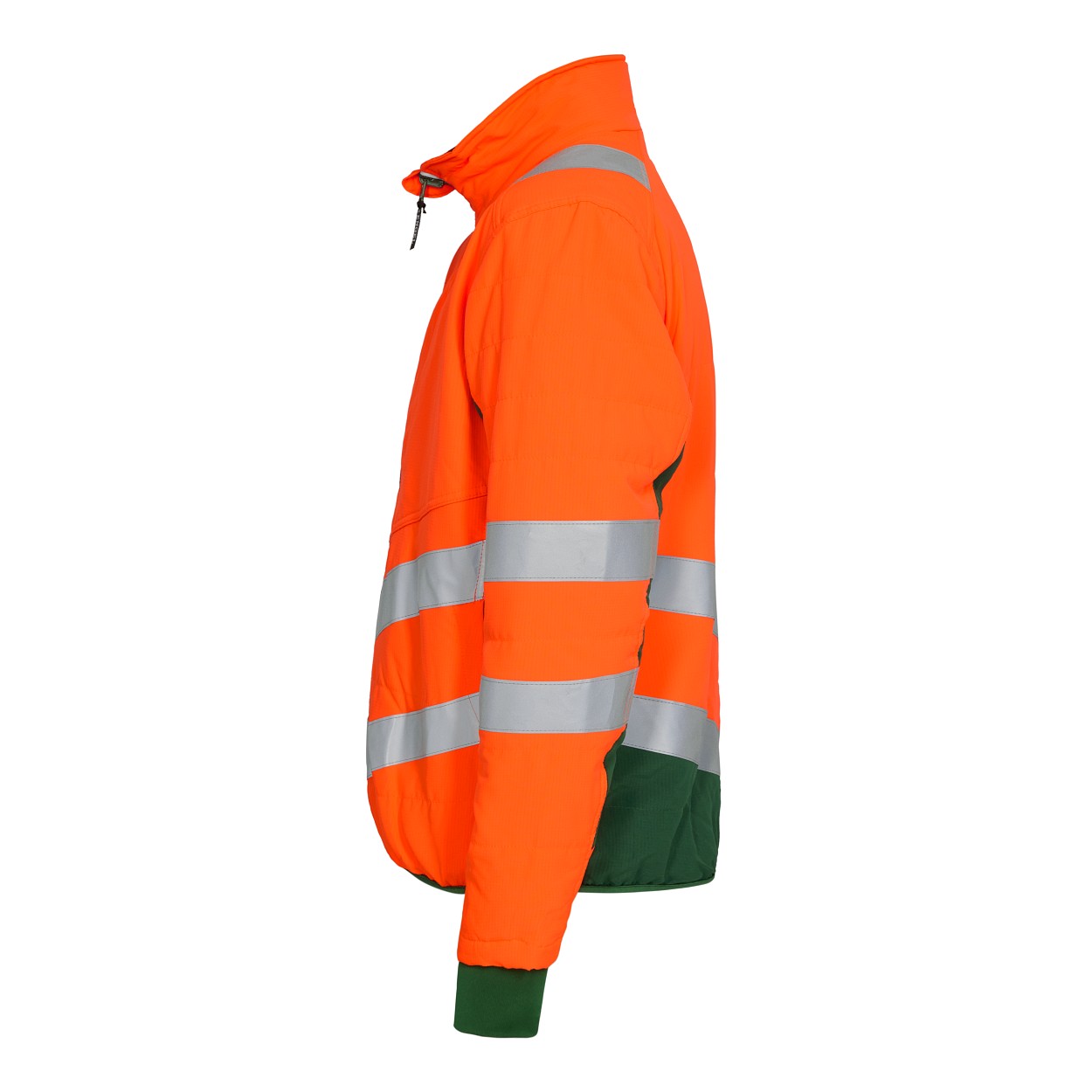 ENGEL Safety Stepp-Jacke in Orange/Grün, Größe XS