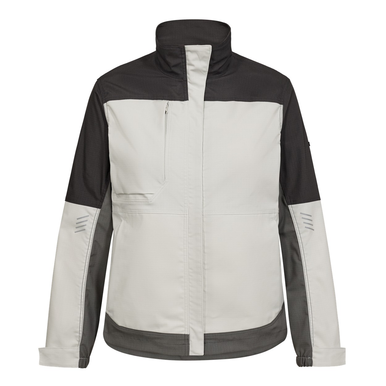 ENGEL Entire Damen Arbeitsjacke mit 2-Wege-Stretch in Bone White / Anthracite Grey, Größe XS