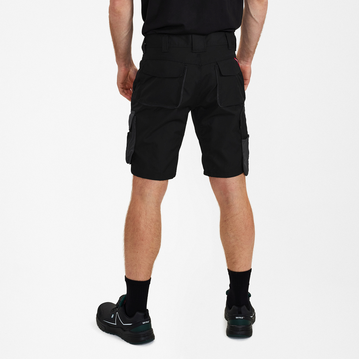 ENGEL Galaxy Arbeitsshorts in Schwarz/Anthrazit Grau, Größe 54