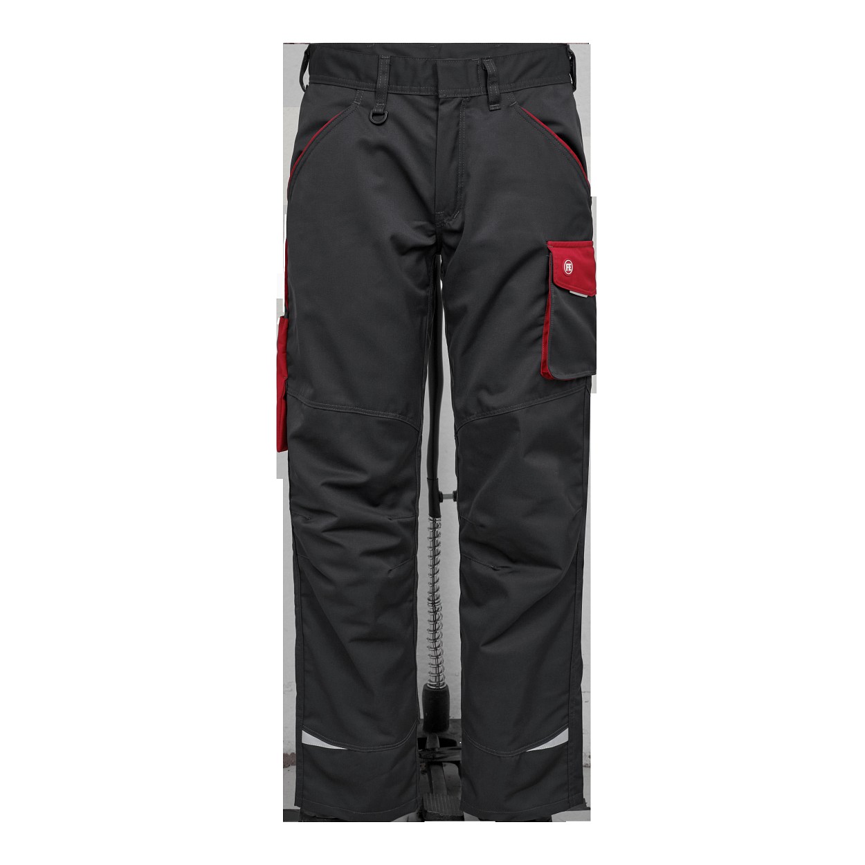 ENGEL Galaxy Light Arbeitshose in Anthrazit Grau/Tomato Red, Größe 106